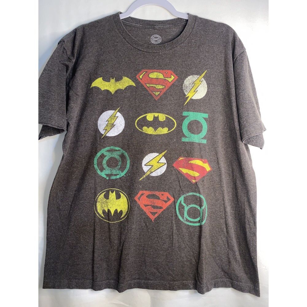 DC Comics Originals Mens‎ Pullover Short Sleeve Top T-Shirt Black Size L